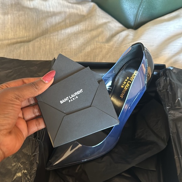 Brand new Saint Laurent YSL opyum pumps! Transparent with pure black ysl heels. - Picture 8 of 13